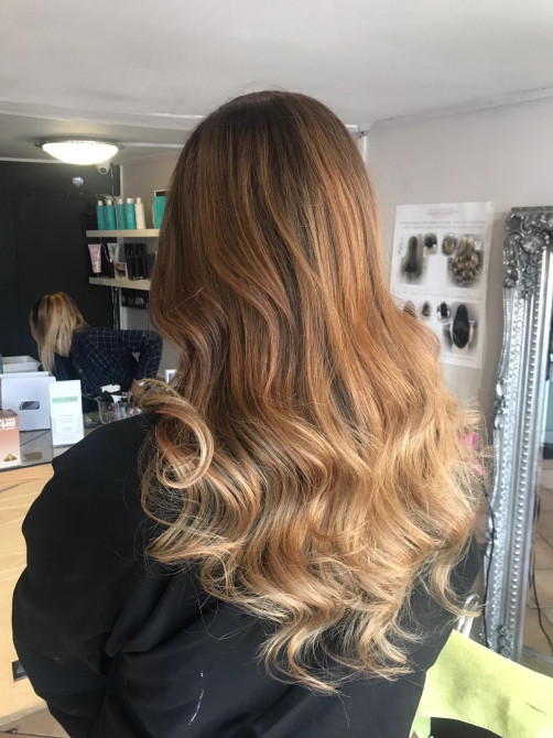 A hairstyle from the salon's original gallery